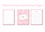 design journal and planner cover and interior pages for kdp